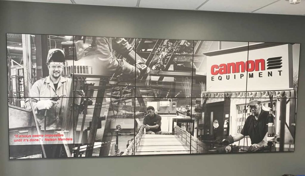 Cannon Equipment Mounted Mural