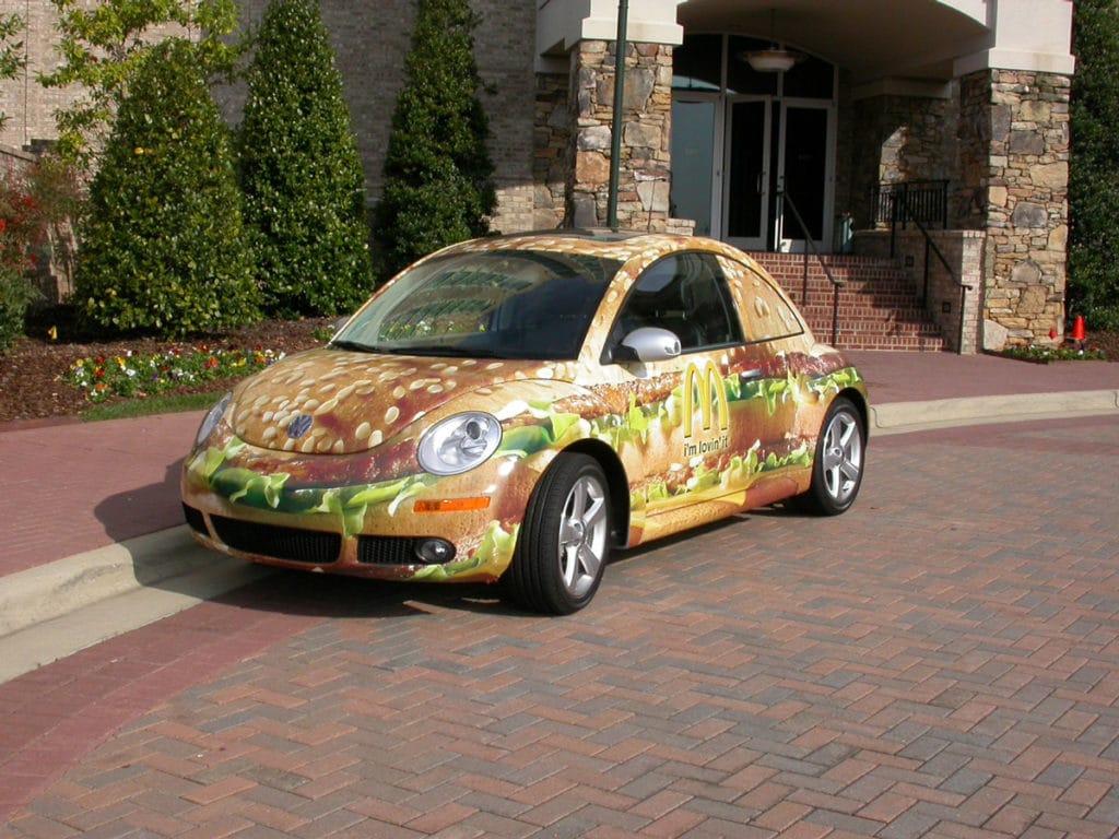 McDonald’s Burger Car Wrap