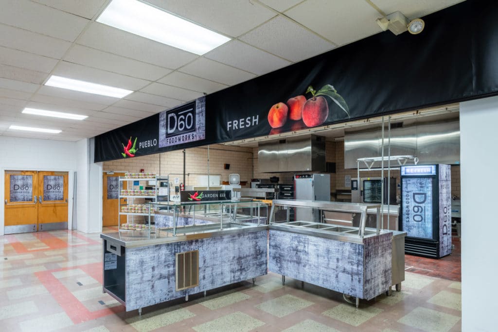 D60 Foodworks Education Cafeteria Facility Graphics