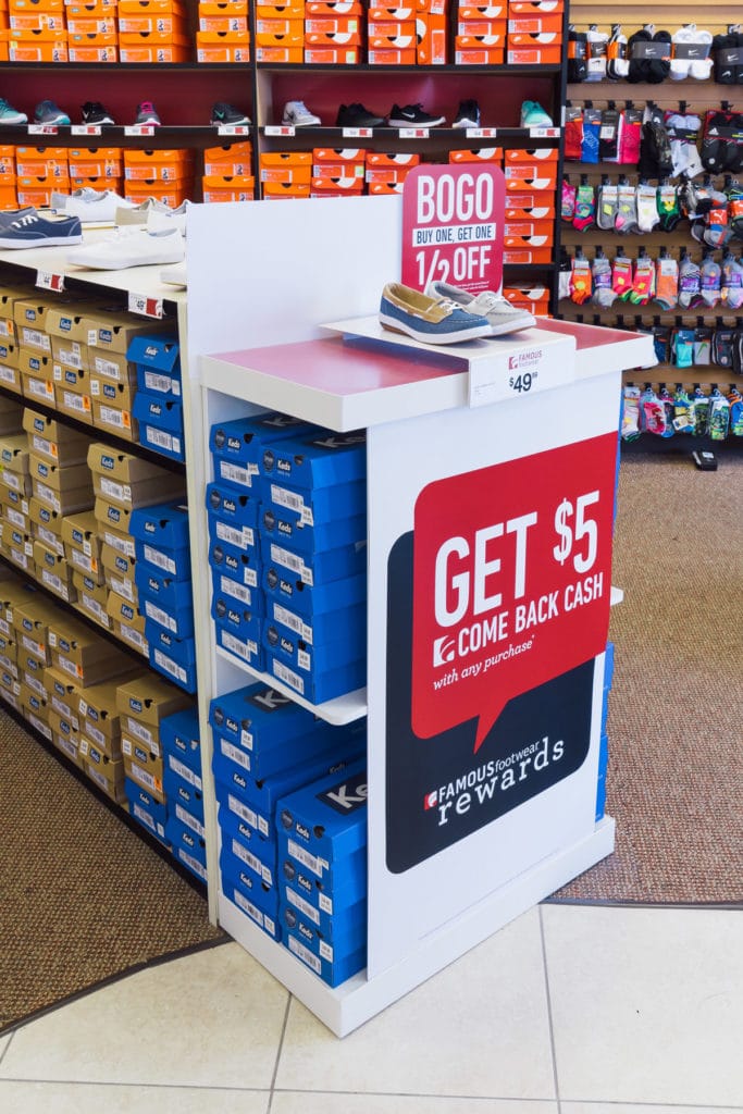 Famous Footwear POP Promotion