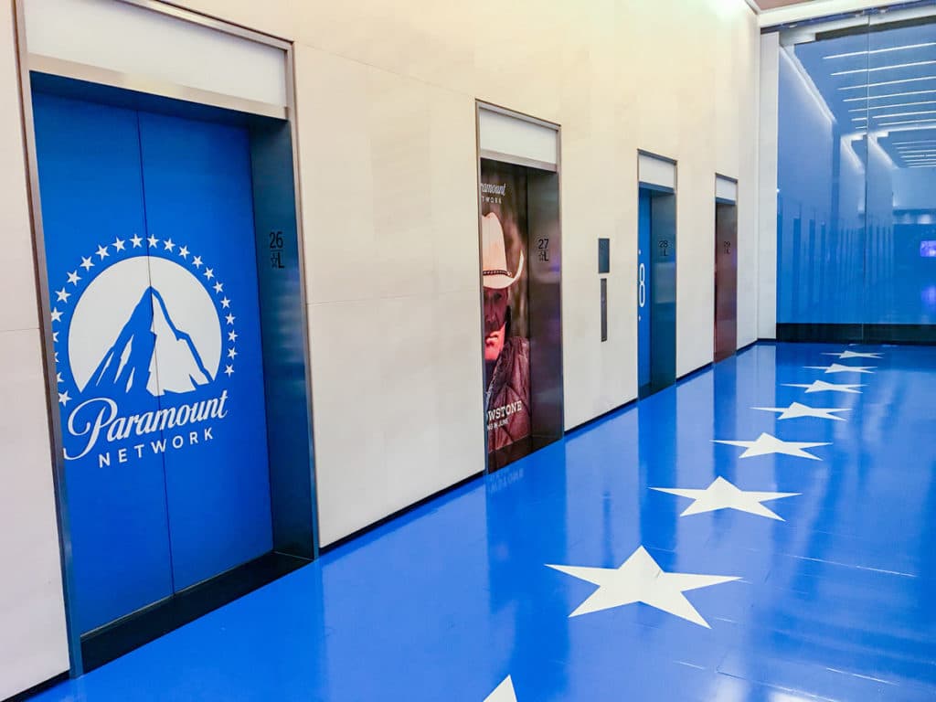 Paramount Network Floor Decals and Elevator Wraps