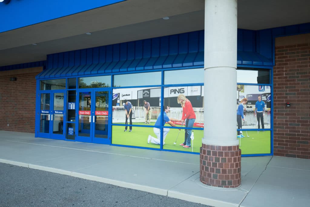 PGA Tour Store Retail Window Wrap