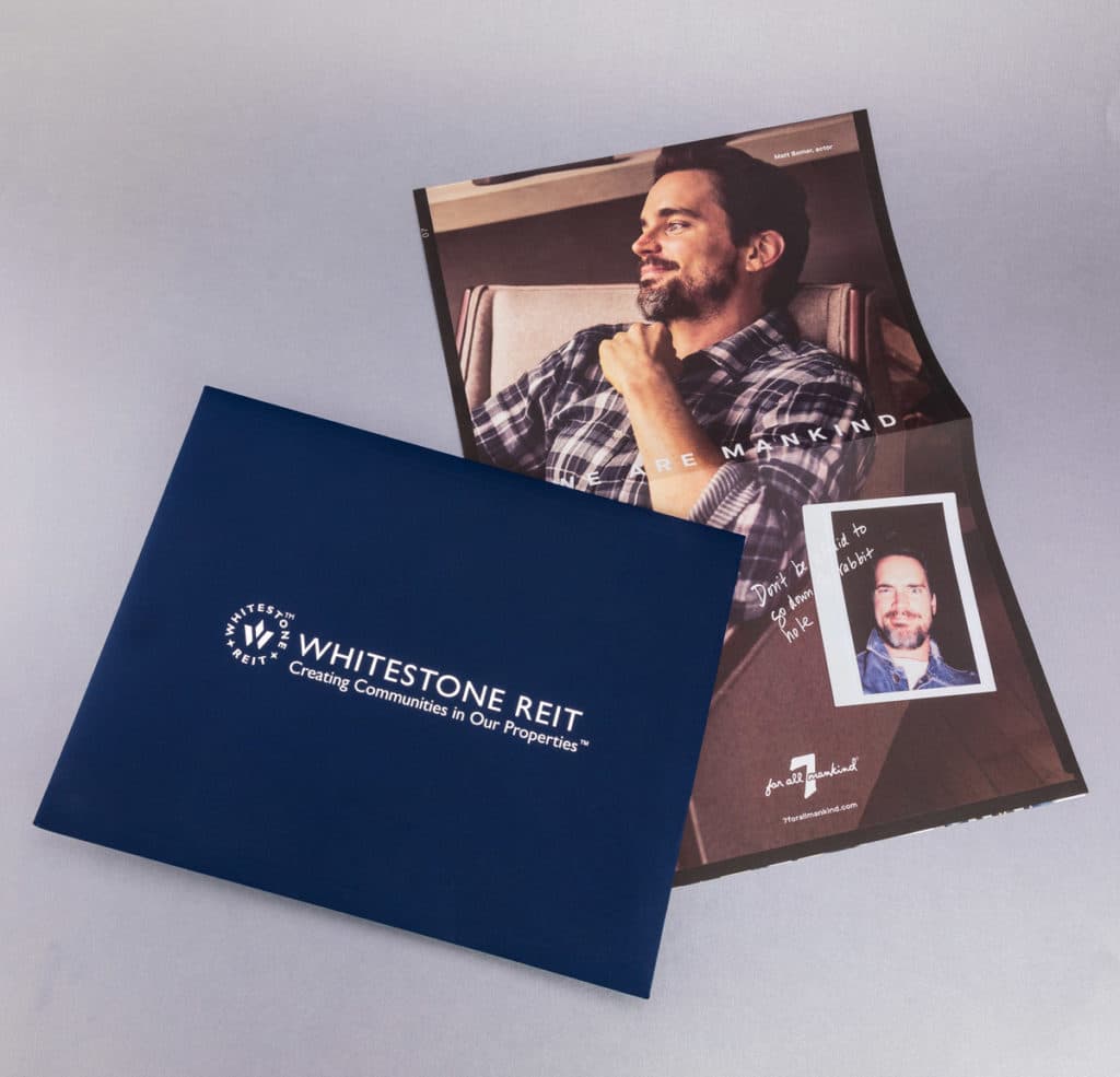 Whitestone Reit Promo Folders