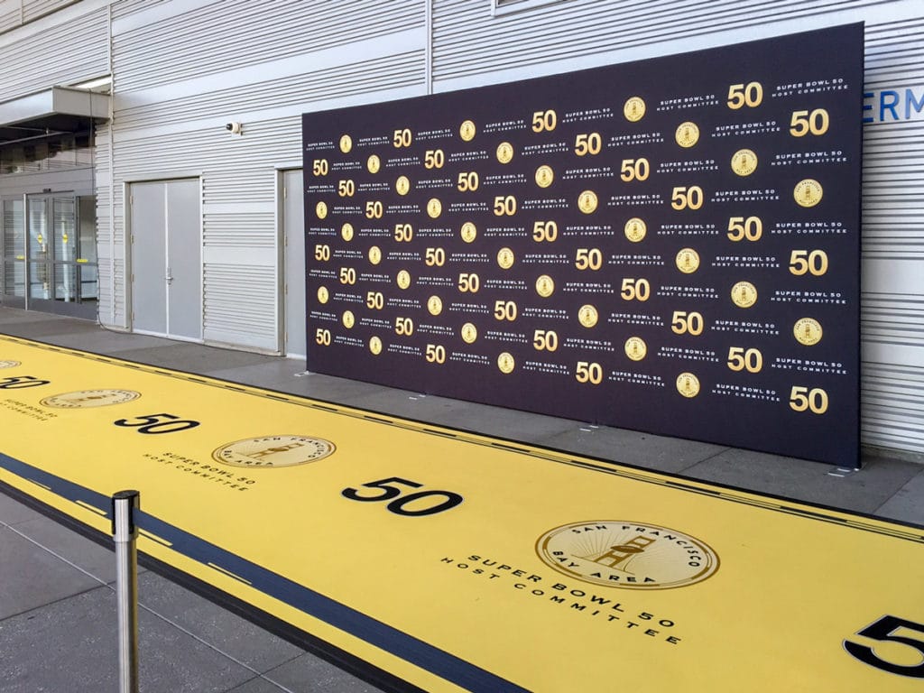 Super Bowl 50 Event Floor Graphics