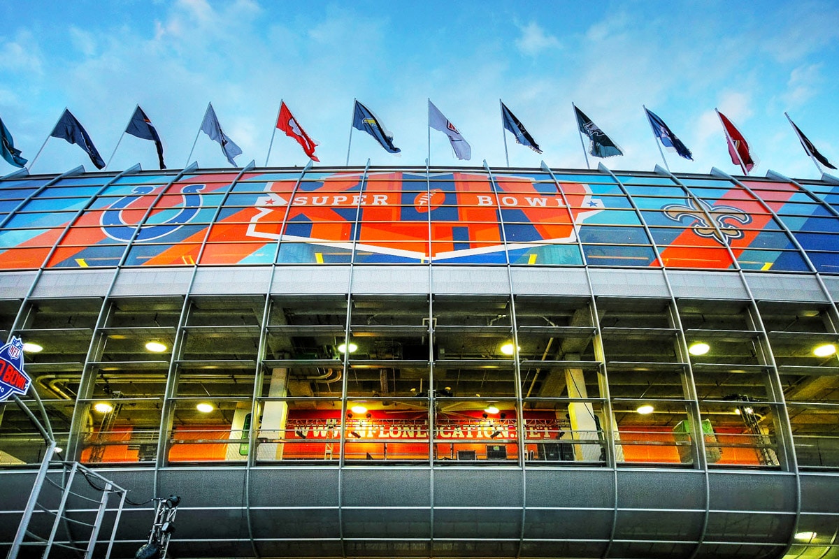 Super Bowl Events Exhibit Building Wrap