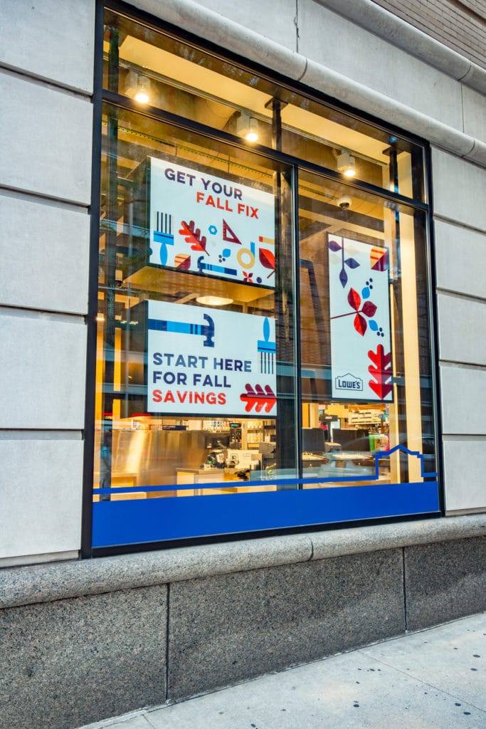 Lowe’s Home Improvement Retail Window Display