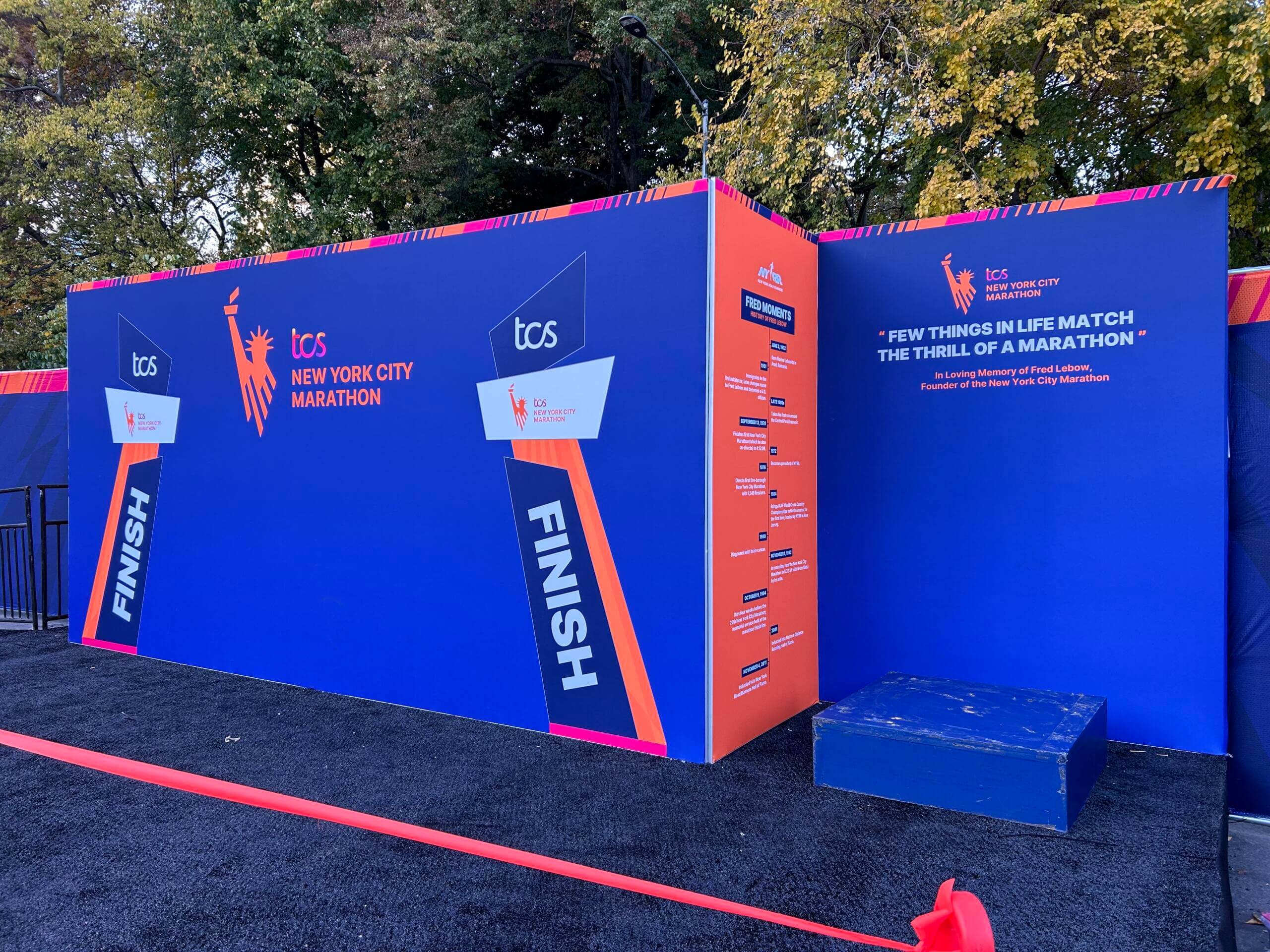 New York City Marathon – Finish Line Branded Structure and Signage