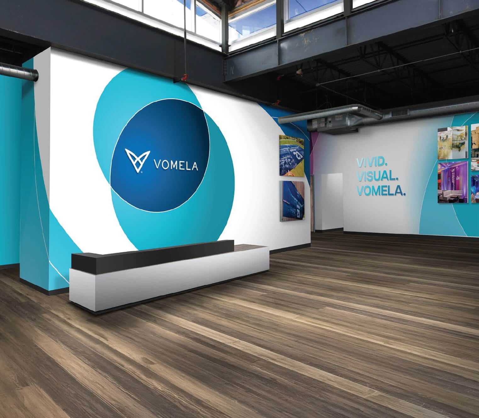 An interior rendering of the Vomela Headquarters Office.