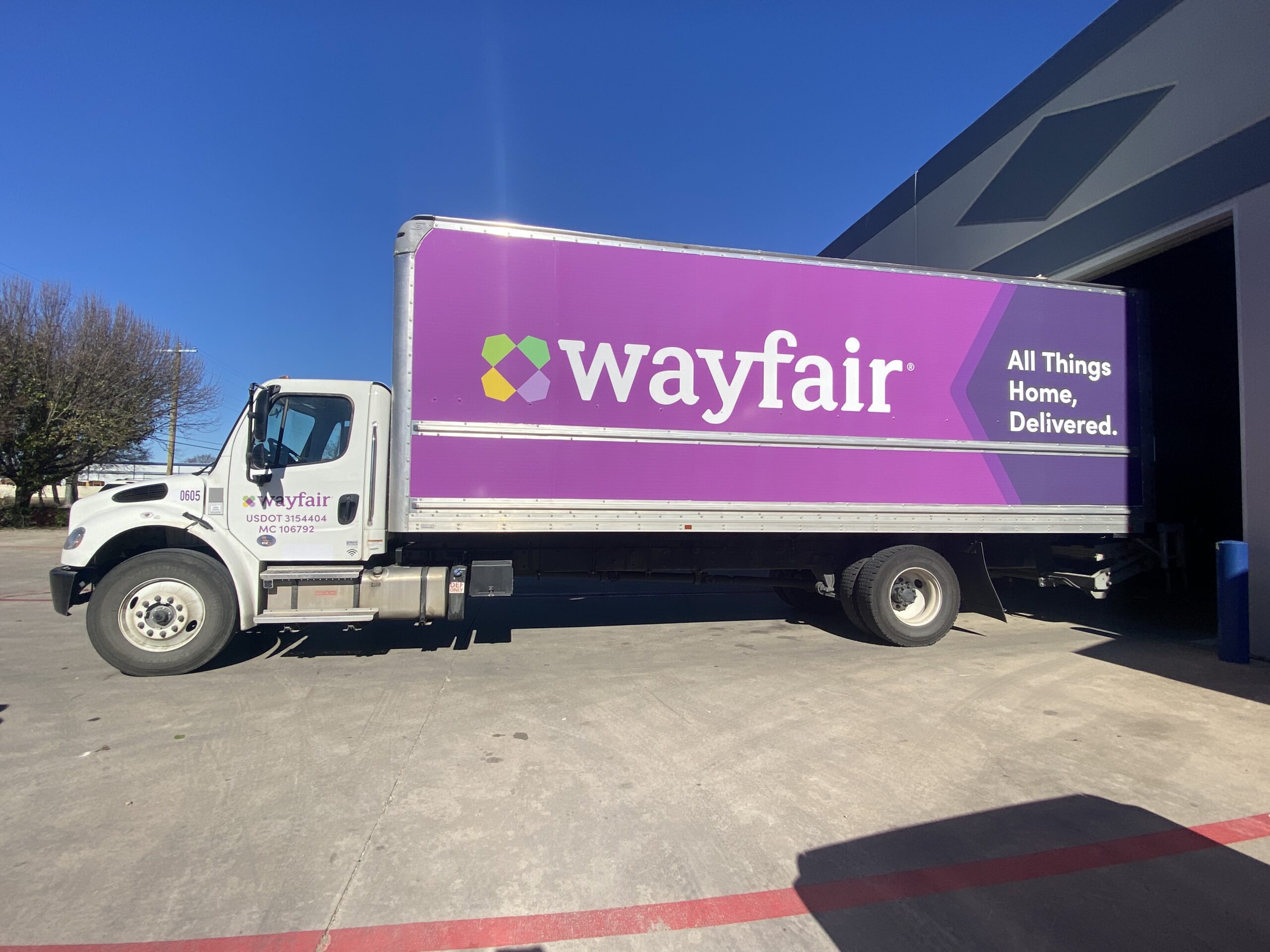 Wayfair Dallas Box Truck Wrap